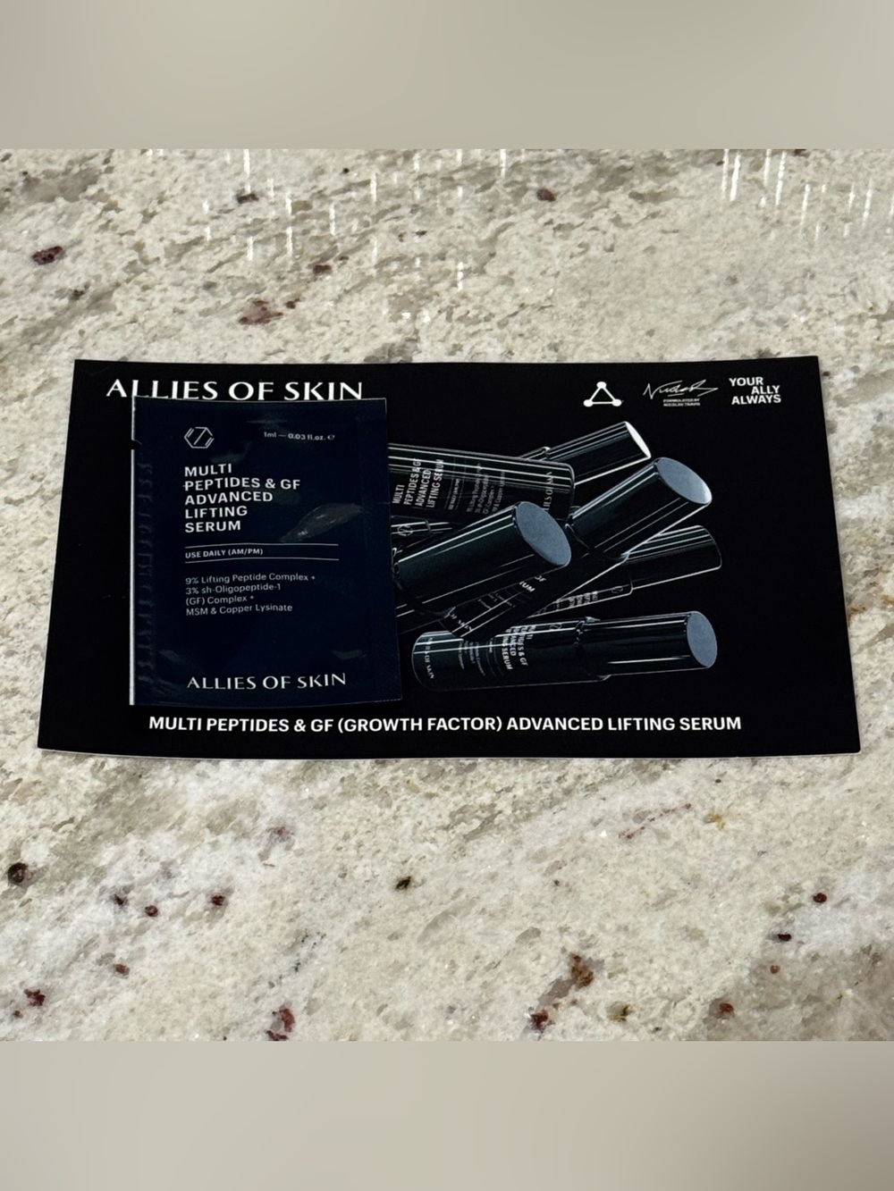 Allies of Skin Multi Peptides & GF Advanced Lifting Serum Sample